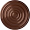 Ekena Millwork Carton Ceiling Medallion (For Canopies up to 2 5/8"), Hand-Painted Copper Penny, 12 5/8"OD x 1"P CM13CACPS - alternate 1